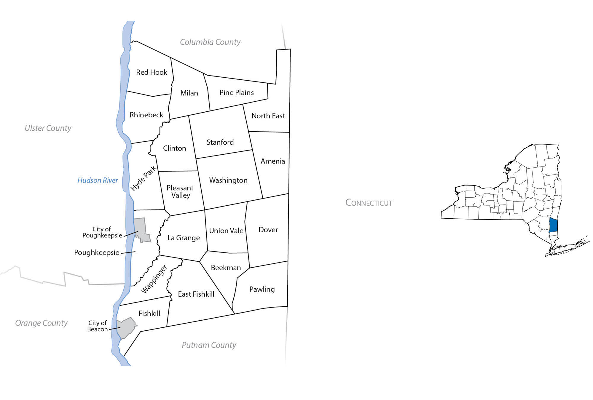 Dutchess County Map
